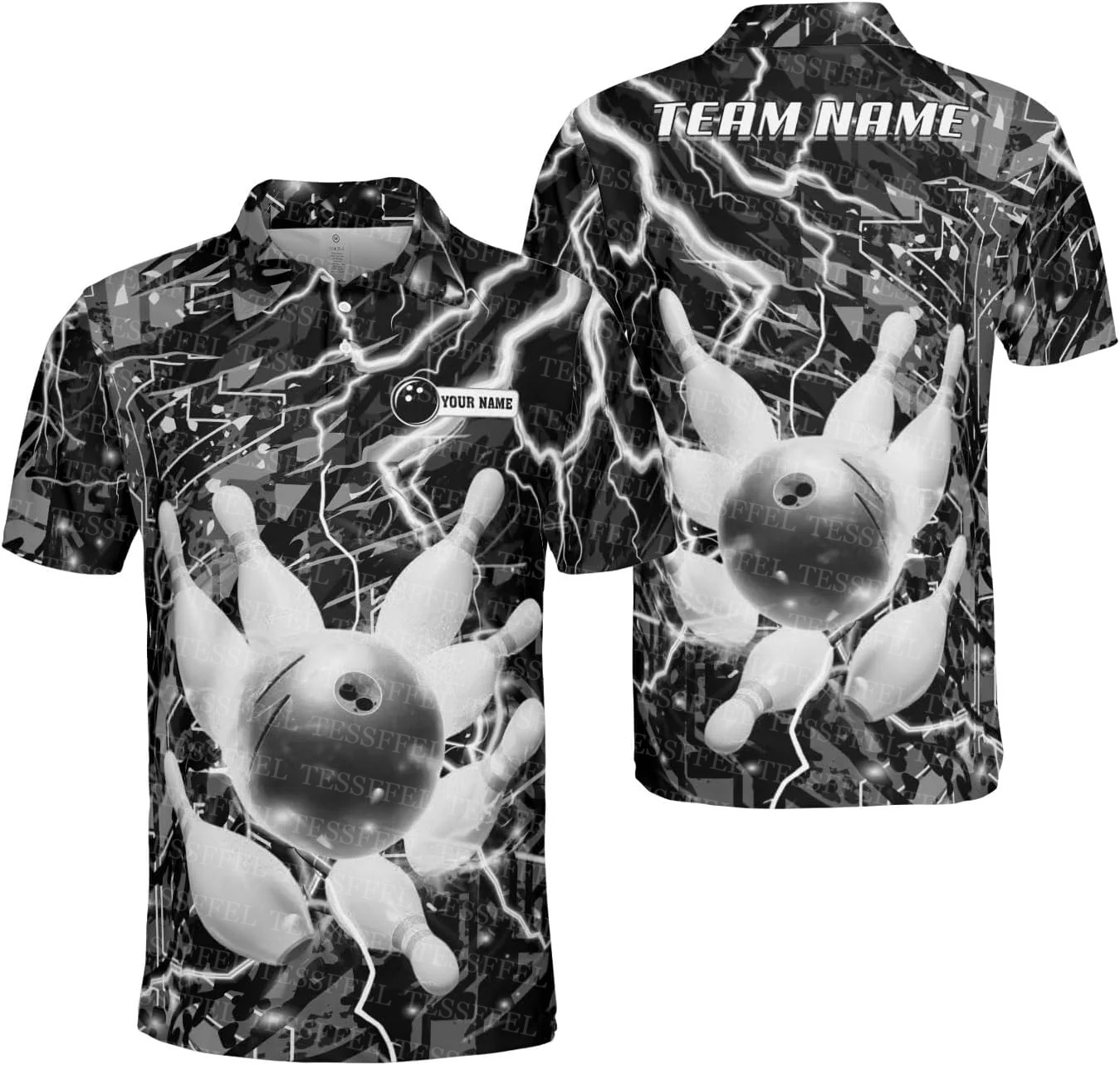 Custom Name Graffiti Flame Gra - Short Sleeve Bowling Shirt Retro 评论和价格