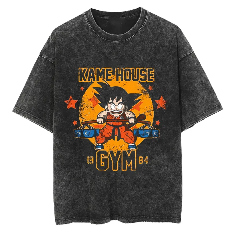 Goku T Shirt Dragon Ball Anime - Acid Wash Vintage Graphic T Shirt 评论和价格