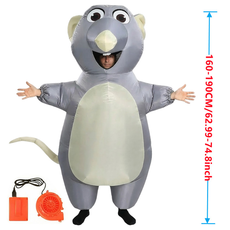 Cartoon Mouse Inflatable Costu - Suits 评论和价格