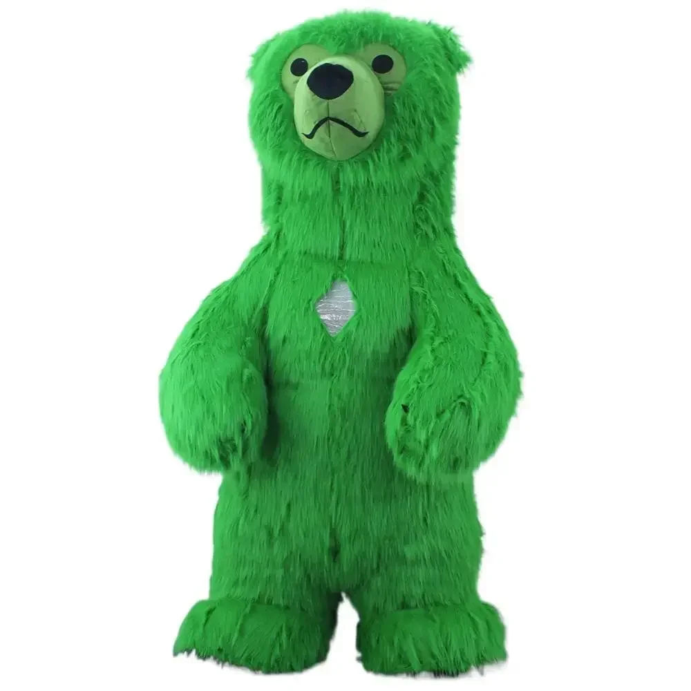 Furry Green Bear Inflatable Ma - Suits 评论和价格
