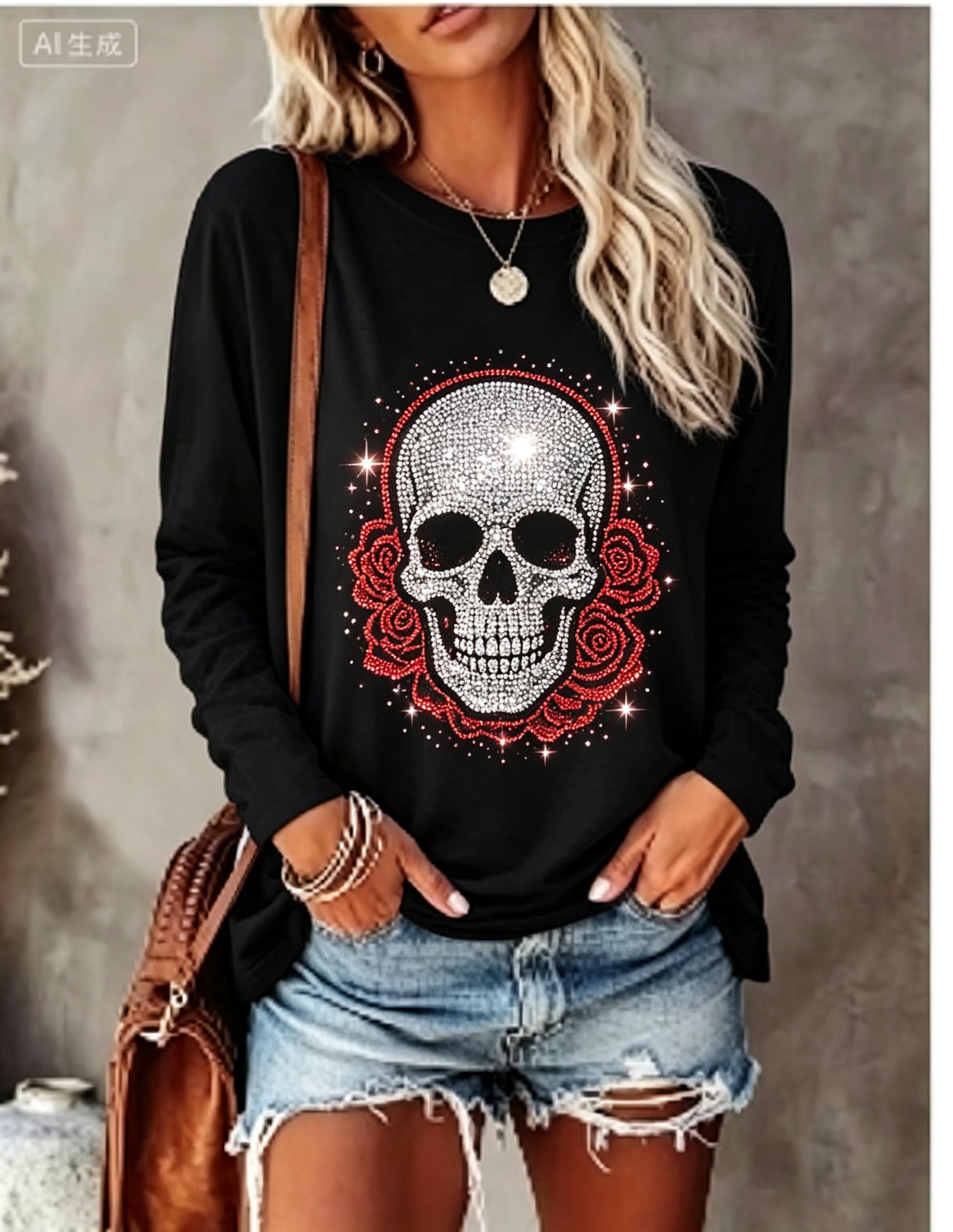 Women Long Sleeve T‑Shirt Simu - T-Shirts 评论和价格