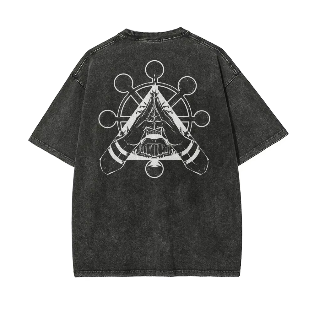 Jujutsu Kaisen Sukuna T Shirt  - Acid Wash Vintage Graphic T Shirt 评论和价格