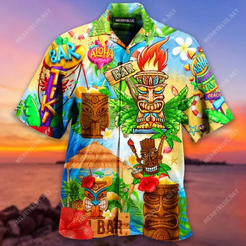 Mens Summer Hawaiian Floral Vi - Vintage Hawaiian Floral Shirt 评论和价格